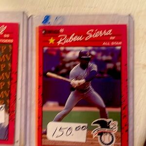 1990 Donnie’s diamond king baseball trading cards have a few for sale